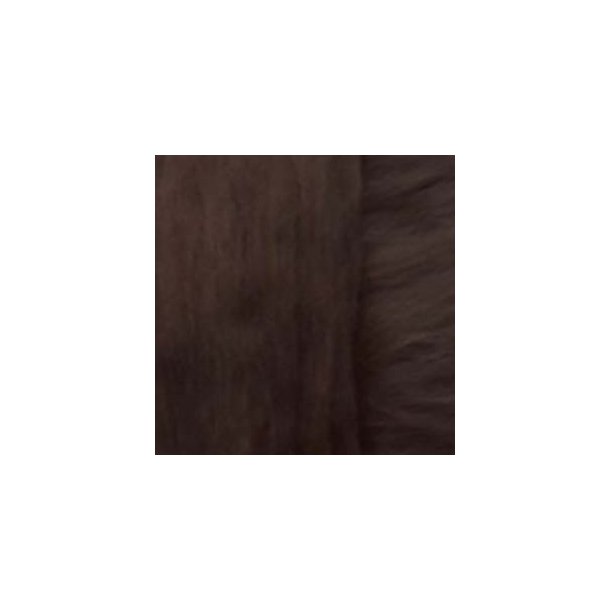 Merinould 16 micron M&oslash;rkebrun 25g